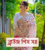 Halfsilk Saree With Blouse piece  H 102