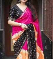 Premium Chandery Silk Saree Code - 4312