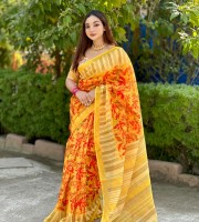 Premium Chandery Silk Saree Code - 4313